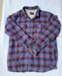 Billabong Plaid Flannel Sherpa Lined Shirt
