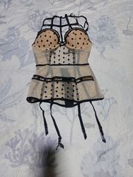Unbranded Nude Polka Dot Bustier