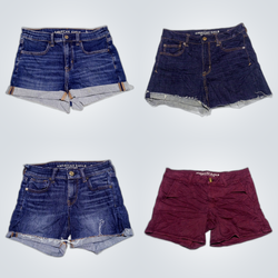 High Rise Denim Shorts