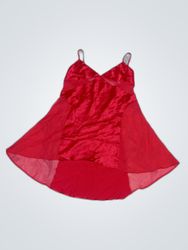 Victoria's Secret Red Satin Slip Dress