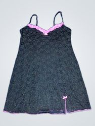 George Black Lace Slip Dress
