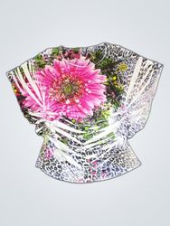 California Blues Printed Floral Blouse