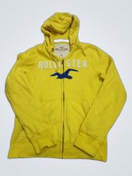 Hollister Yellow Zip-Up Hoodie