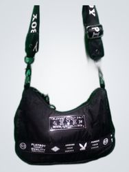 Playboy Black Nylon Shoulder Bag