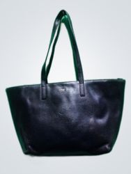 DKNY Black Leather Tote Bag