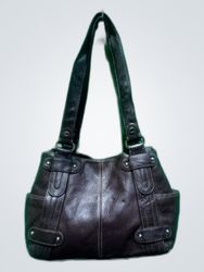 Tignanello Black Leather Shoulder Bag