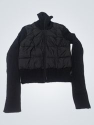 BCBG Max Azria Black Turtleneck Puffer Jacket