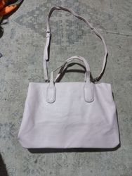 White Leather Handbag