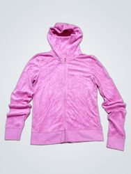 Unbranded Pink Velour Hoodie