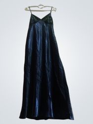 Secret Treasures Navy Blue Satin Nightgown