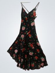 Lulus Floral Print Midi Dress