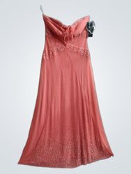 Love Tease Beaded Strapless Maxi Dress