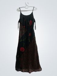 Mlle Gabrielle Black Floral Maxi Dress