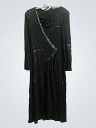 Jonathan Hitchcock Beaded Black Dress
