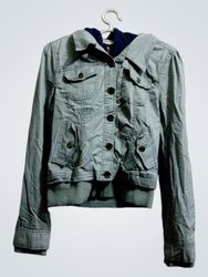 Yori Women's Grey Hooded Jacket