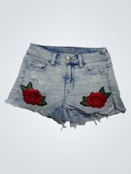 American Eagle Outfitters Denim Shorts with Rose A..