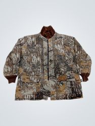 Camo Jacket with Orange Lining