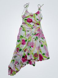 City Triangles Women's Floral Print Asymmetrical H..