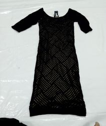 Bebe Black Knit Maxi Dress