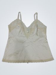 Camisola feminina Montgomery em marfim com renda