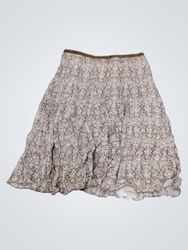 Saia midi com estampa floral Liz Claiborne