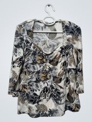 Christopher & Banks Women's Floral Print Top