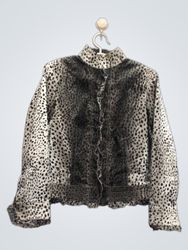 Pamela McCoy Leopard Print Jacket