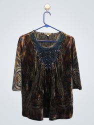 energePM world wear haut orné à motifs pour femmes