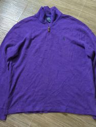 Polo by Ralph Lauren Purple Quarter Zip Sweater