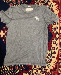 Abercrombie & Fitch Grey T-Shirt with Moose Logo