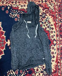 Hollister Grey Heathered Hoodie