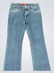 GUESS Women's Bootcut Jeans with Rhinestone Embell..