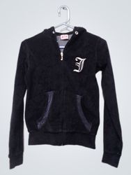 Jaqueta com capuz de veludo Juicy Couture