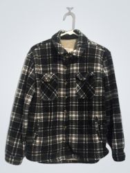 SAGE COLLECTIVE Flanelljacke mit Sherpa-Futter