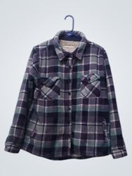 Soho Threads Jaqueta Camisa de Flanela Xadrez com ..
