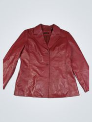 Valerie Stevens Red Leather Jacket
