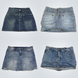 Y2K Denim Mini Skirts