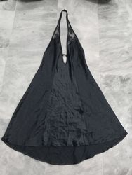 Victoria's Secret Schwarze Spitzen-Halter-Nachthem..