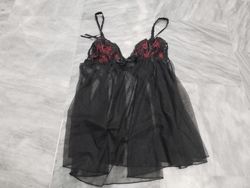 Victoria's Secret Babydoll de Renda Preta Lingerie