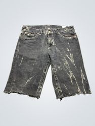 True Religion Distressed Denim Shorts
