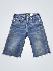 True Religion Riley Short Mid Rise Bermuda Jeans
