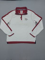 Fat Face White 1/4 Zip Knitwear Top