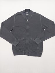 Diesel Grey Zip-Up Bomber Jacket