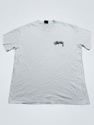 Stussy International White T-Shirt with Skeleton H..