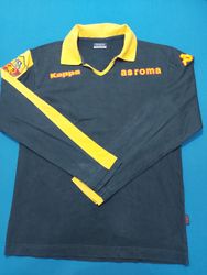 Kappa AS Roma Long Sleeve Polo Shirt