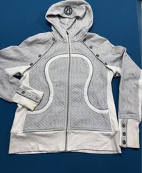 Lululemon Grey Herringbone Hoodie