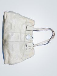 Coach Embossed Leather Handbag