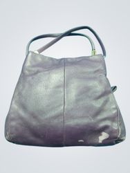 Coach Purple Leather Shoulder Bag