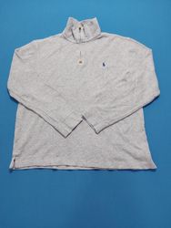 Polo Ralph Lauren Men's Gray 1/4 Zip Pullover Swea..