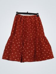 Vertbaudet Corduroy Floral Skirt